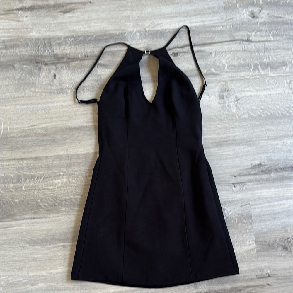 Zara Black Halter Mini Dress
